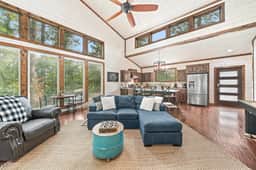 Cabin Retreat with Spa, Fire Pit & Games - Sleeps 4